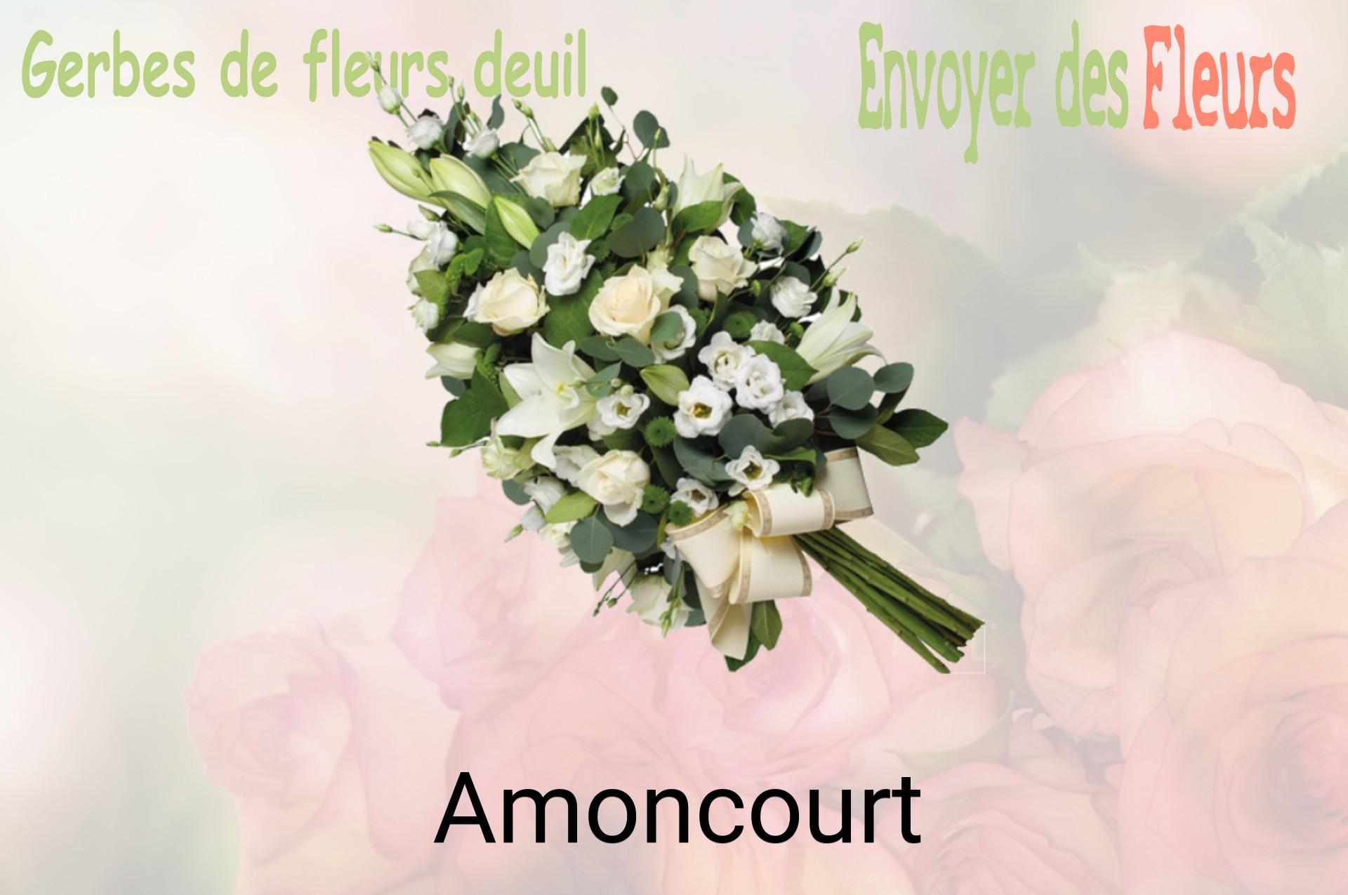Gerbe de fleurs de deuil livrée à Amoncourt
